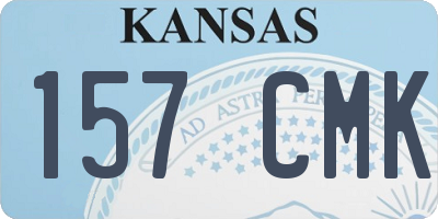 KS license plate 157CMK