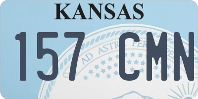 KS license plate 157CMN
