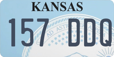 KS license plate 157DDQ
