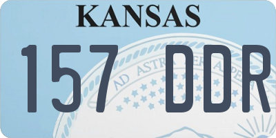 KS license plate 157DDR