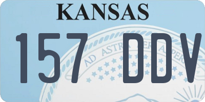 KS license plate 157DDV