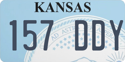 KS license plate 157DDY