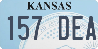 KS license plate 157DEA