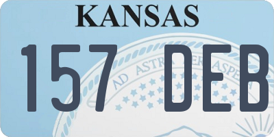 KS license plate 157DEB