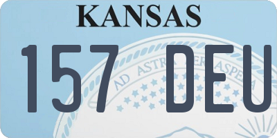 KS license plate 157DEU