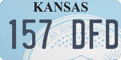 KS license plate 157DFD