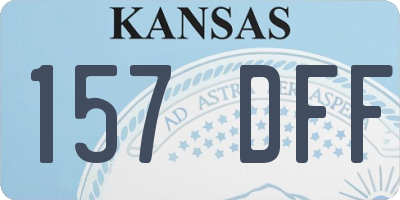 KS license plate 157DFF