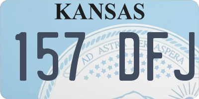 KS license plate 157DFJ