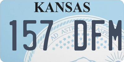 KS license plate 157DFM