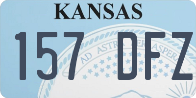 KS license plate 157DFZ