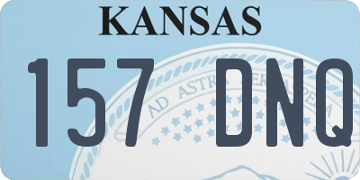 KS license plate 157DNQ