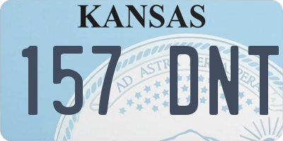 KS license plate 157DNT
