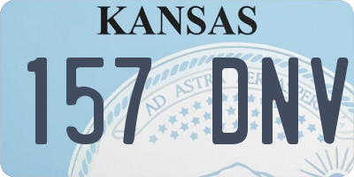 KS license plate 157DNV