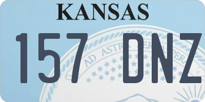 KS license plate 157DNZ