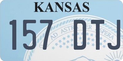 KS license plate 157DTJ