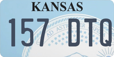 KS license plate 157DTQ
