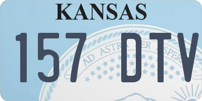KS license plate 157DTV