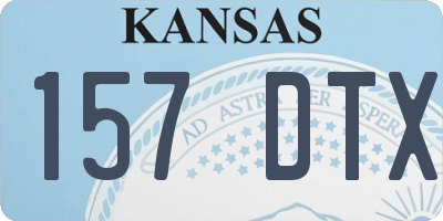 KS license plate 157DTX