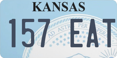 KS license plate 157EAT