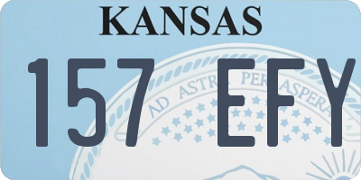 KS license plate 157EFY