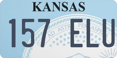 KS license plate 157ELU