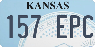 KS license plate 157EPC