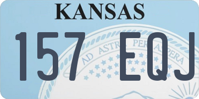 KS license plate 157EQJ
