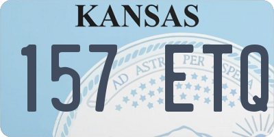 KS license plate 157ETQ