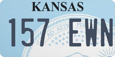 KS license plate 157EWN