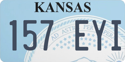 KS license plate 157EYI