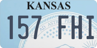 KS license plate 157FHI