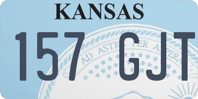 KS license plate 157GJT