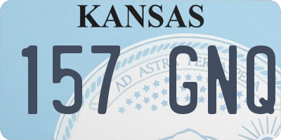 KS license plate 157GNQ