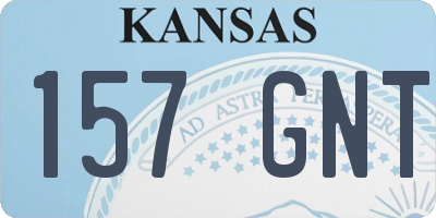 KS license plate 157GNT