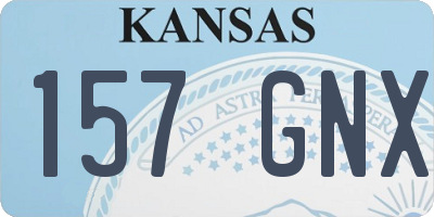 KS license plate 157GNX