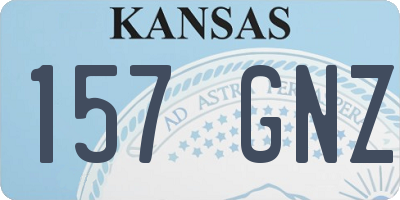 KS license plate 157GNZ