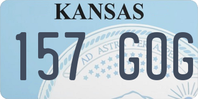 KS license plate 157GOG