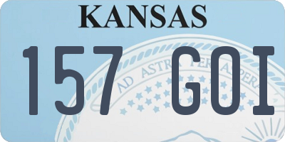 KS license plate 157GOI