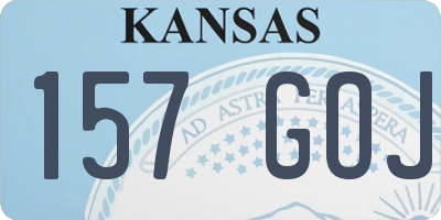KS license plate 157GOJ