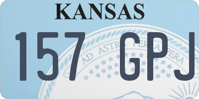 KS license plate 157GPJ