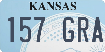 KS license plate 157GRA