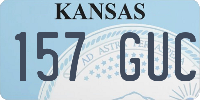 KS license plate 157GUC