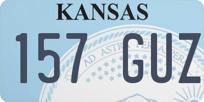KS license plate 157GUZ