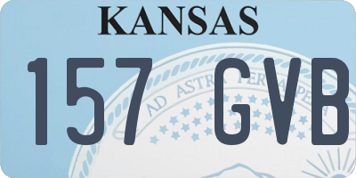 KS license plate 157GVB