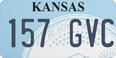 KS license plate 157GVC