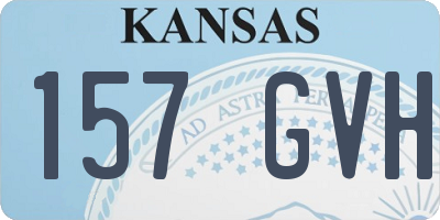 KS license plate 157GVH