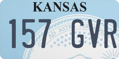 KS license plate 157GVR