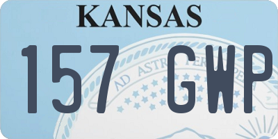 KS license plate 157GWP