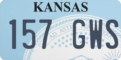 KS license plate 157GWS