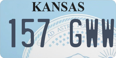 KS license plate 157GWW